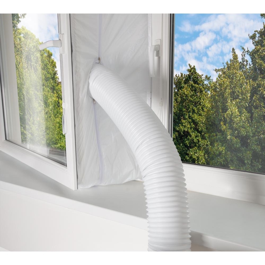 Sencor - Condizionatore d'aria mobile Smart 3in1 comprensivo di accessori completi 1450W/230V 12000 BTU Wi-Fi nero + telecomando