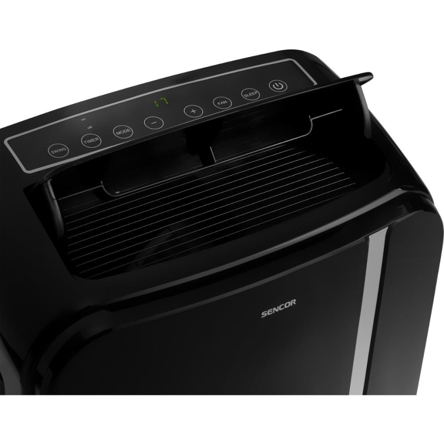 Sencor - Condizionatore d'aria mobile Smart 3in1 comprensivo di accessori completi 1450W/230V 12000 BTU Wi-Fi nero + telecomando