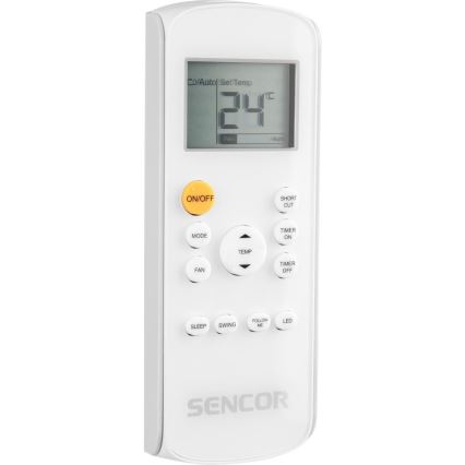 Sencor - Condizionatore d'aria mobile Smart 3in1 comprensivo di accessori completi 1450W/230V 12000 BTU Wi-Fi nero + telecomando