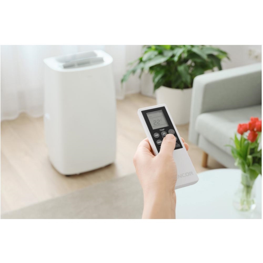 Sencor - Condizionatore d'aria mobile Smart 3in1 comprensivo di accessori completi 1700W/230V 16000 BTU Wi-Fi + telecomando