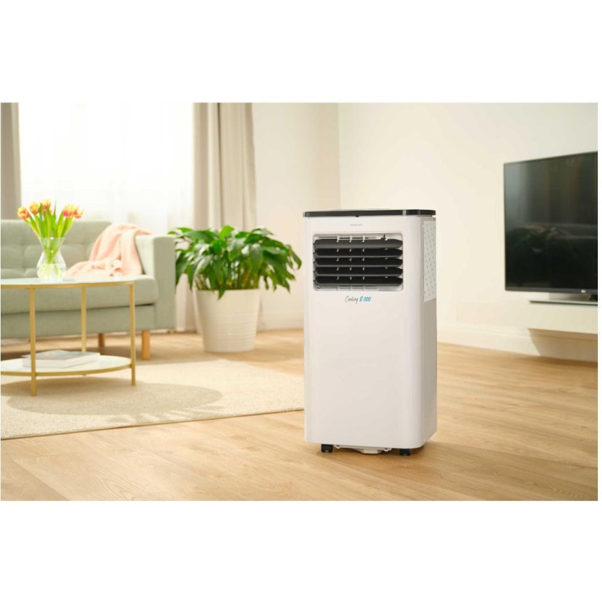 Sencor - Condizionatore d'aria mobile Smart 3in1 comprensivo di accessori completi 805W/230V 8000 BTU Wi-Fi + telecomando