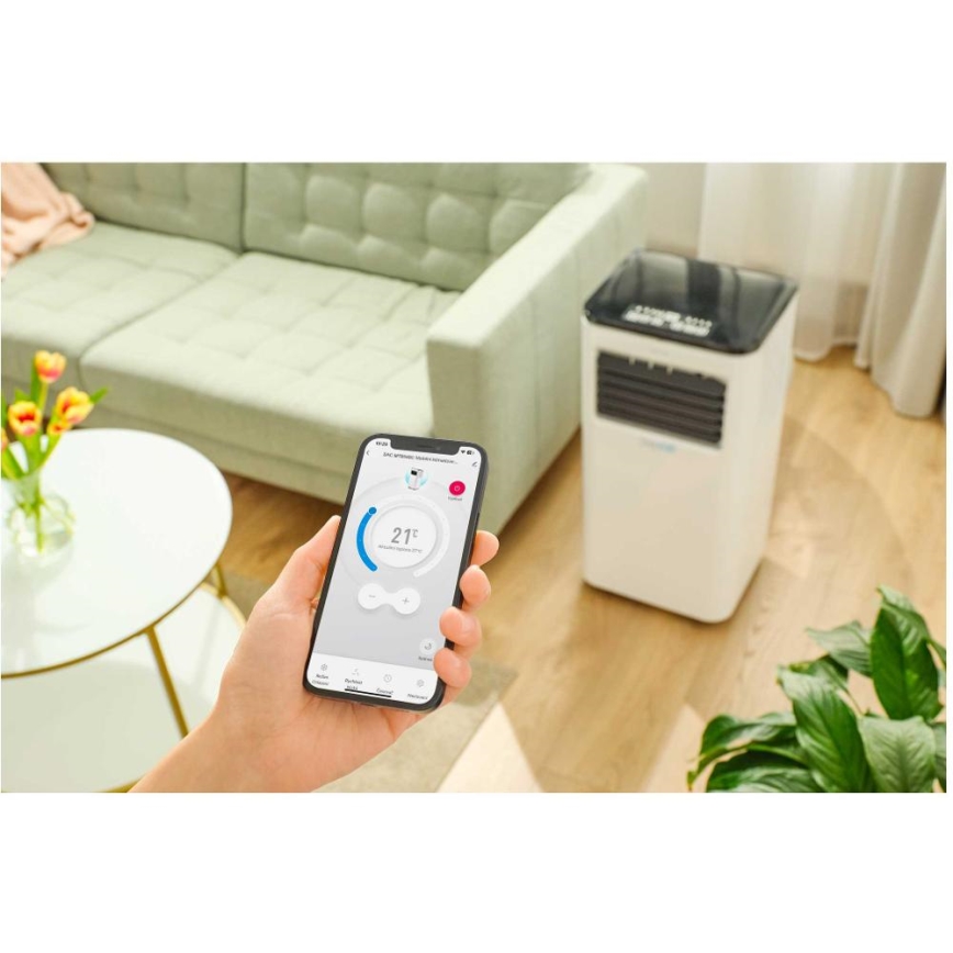 Sencor - Condizionatore d'aria mobile Smart 3in1 comprensivo di accessori completi 805W/230V 8000 BTU Wi-Fi + telecomando