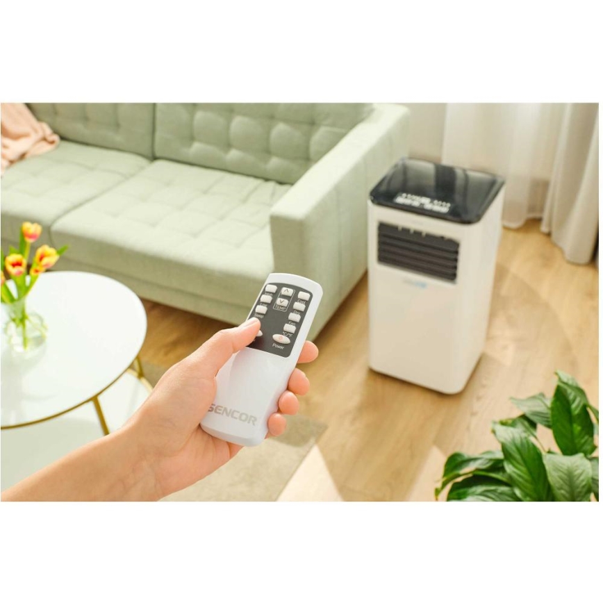 Sencor - Condizionatore d'aria mobile Smart 3in1 comprensivo di accessori completi 805W/230V 8000 BTU Wi-Fi + telecomando