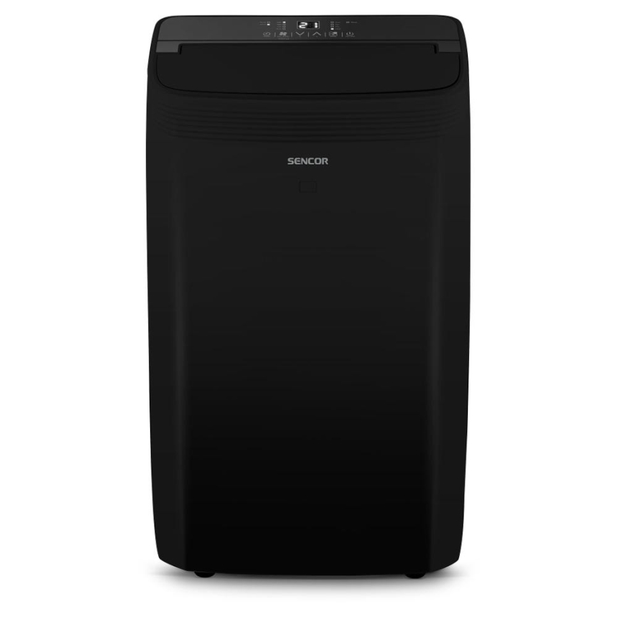Sencor - Condizionatore mobile smart včetně kompletního příslušenství 900W/230V 9000 BTU Wi-Fi nero + telecomando