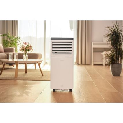 Sencor - Condizionatore portatile intelligente 3 in 1 con kit completo di accessori 760W/230V 7000 BTU Wi-Fi bianco + telecomando
