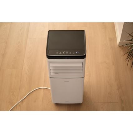 Sencor - Condizionatore portatile intelligente 3 in 1 con kit completo di accessori 760W/230V 7000 BTU Wi-Fi bianco + telecomando