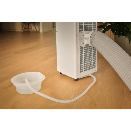 Sencor - Condizionatore portatile intelligente 3 in 1 con kit completo di accessori 760W/230V 7000 BTU Wi-Fi bianco + telecomando