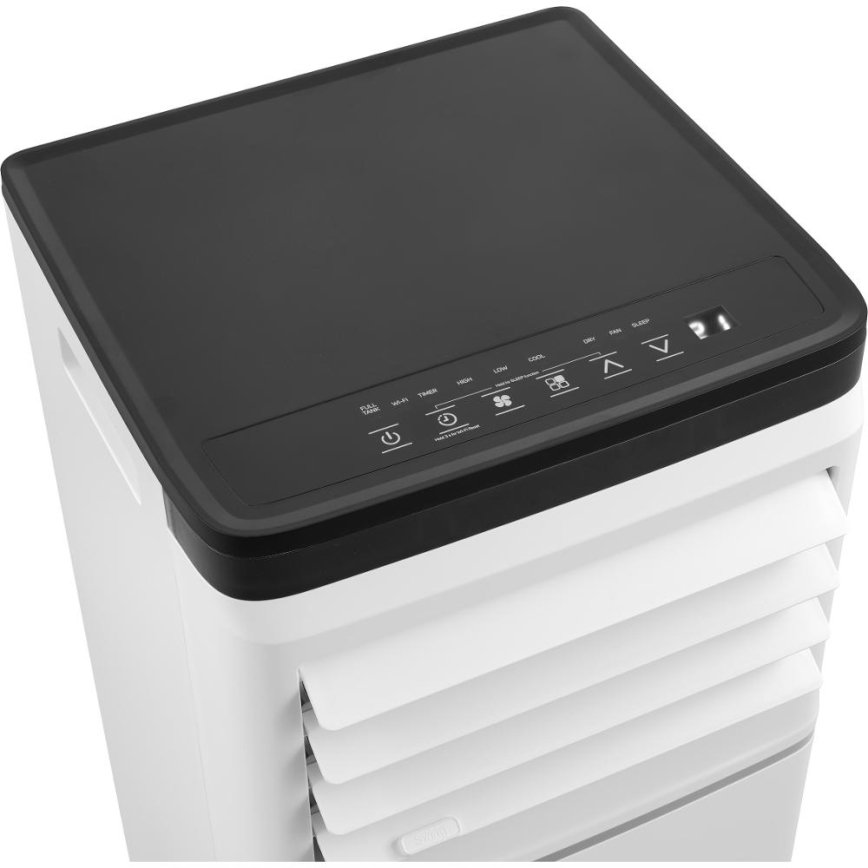 Sencor - Condizionatore portatile intelligente 3 in 1 con kit completo di accessori 760W/230V 7000 BTU Wi-Fi bianco + telecomando