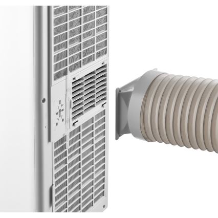 Sencor - Condizionatore portatile intelligente 3 in 1 con kit completo di accessori 760W/230V 7000 BTU Wi-Fi bianco + telecomando