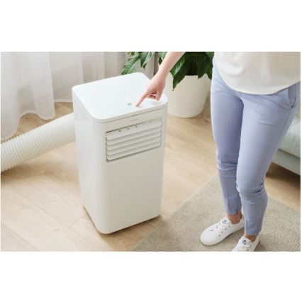 Sencor - Condizionatore d'aria portatile intelligente 3-in-1 con accessori completi 760W/230V 7000 BTU Wi‑Fi + telecomando