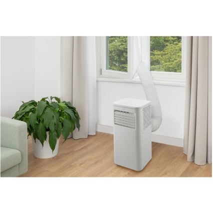 Sencor - Condizionatore d'aria portatile intelligente 3-in-1 con accessori completi 760W/230V 7000 BTU Wi‑Fi + telecomando