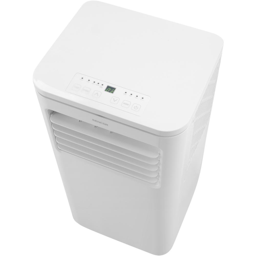 Sencor - Condizionatore d'aria portatile intelligente 3-in-1 con accessori completi 760W/230V 7000 BTU Wi‑Fi + telecomando
