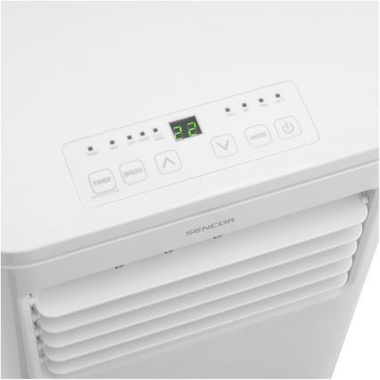 Sencor - Condizionatore d'aria portatile intelligente 3-in-1 con accessori completi 760W/230V 7000 BTU Wi‑Fi + telecomando
