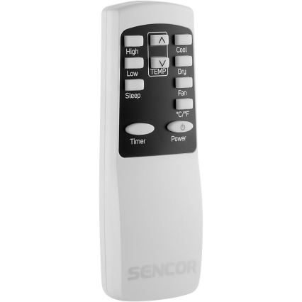 Sencor - Condizionatore d'aria portatile intelligente 3-in-1 con accessori completi 760W/230V 7000 BTU Wi‑Fi + telecomando