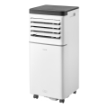 Sencor - Condizionatore portatile intelligente 3 in 1 con kit completo di accessori 760W/230V 7000 BTU Wi-Fi bianco + telecomando
