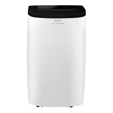 Sencor - Condizionatore portatile intelligente 4-in-1 completo di accessori 1750 W/230 V 18000 BTU Wi-Fi bianco + telecomando