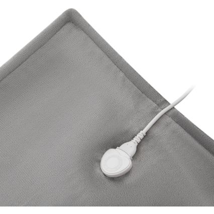 Sencor - Coperta elettrica riscaldante 160W/230V 180x130 cm grigia