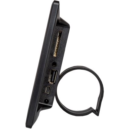 Sencor - Cornice fotografica digitale 7 con altoparlante 230V, nera + telecomando