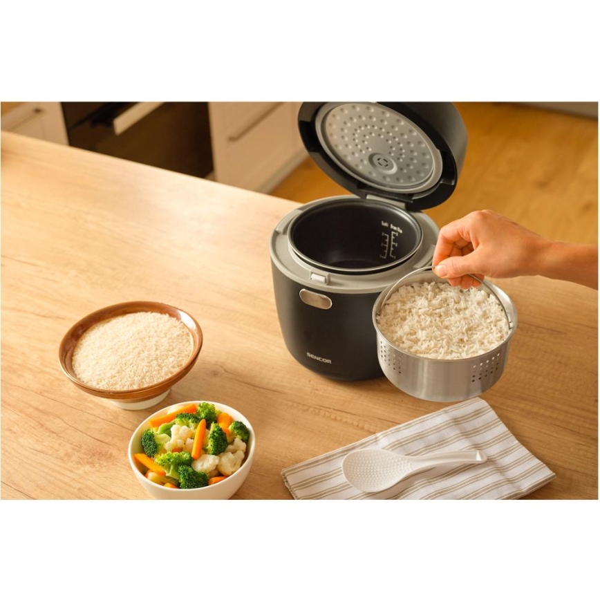 Sencor - Cuociriso 350W/230V 0,6 l nero