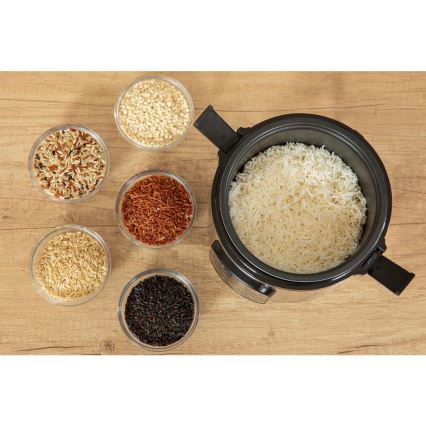 Sencor - Cuociriso multifunzione 350W/230V 0,6 l acciaio inox/nero