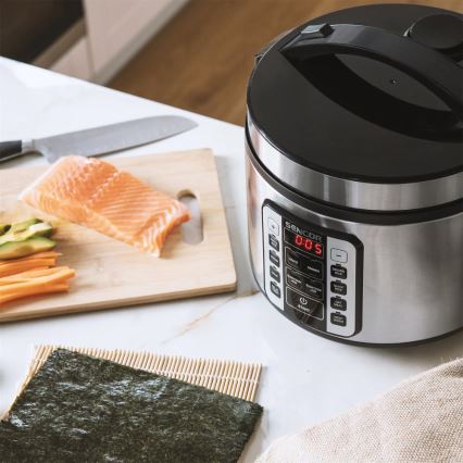 Sencor - Cuociriso multifunzione 700W/230V 1,5 l acciaio inox/nero