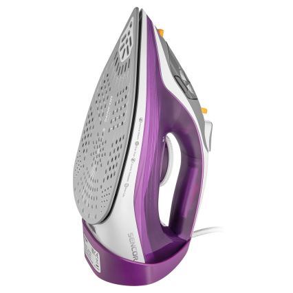 Sencor - Ferro da stiro a vapore 2400W/230V viola/bianco