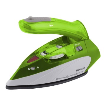 Sencor - Ferro da stiro a vapore da viaggio 1100W/115V/230V verde