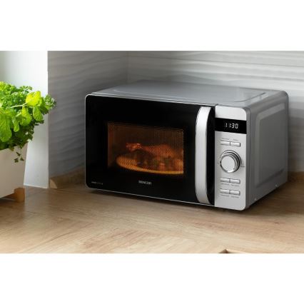 Sencor - Forno a microonde 800 W / 230 V, 17 L, argento