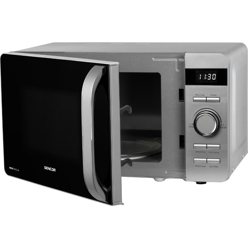 Sencor - Forno a microonde 800 W / 230 V, 17 L, argento