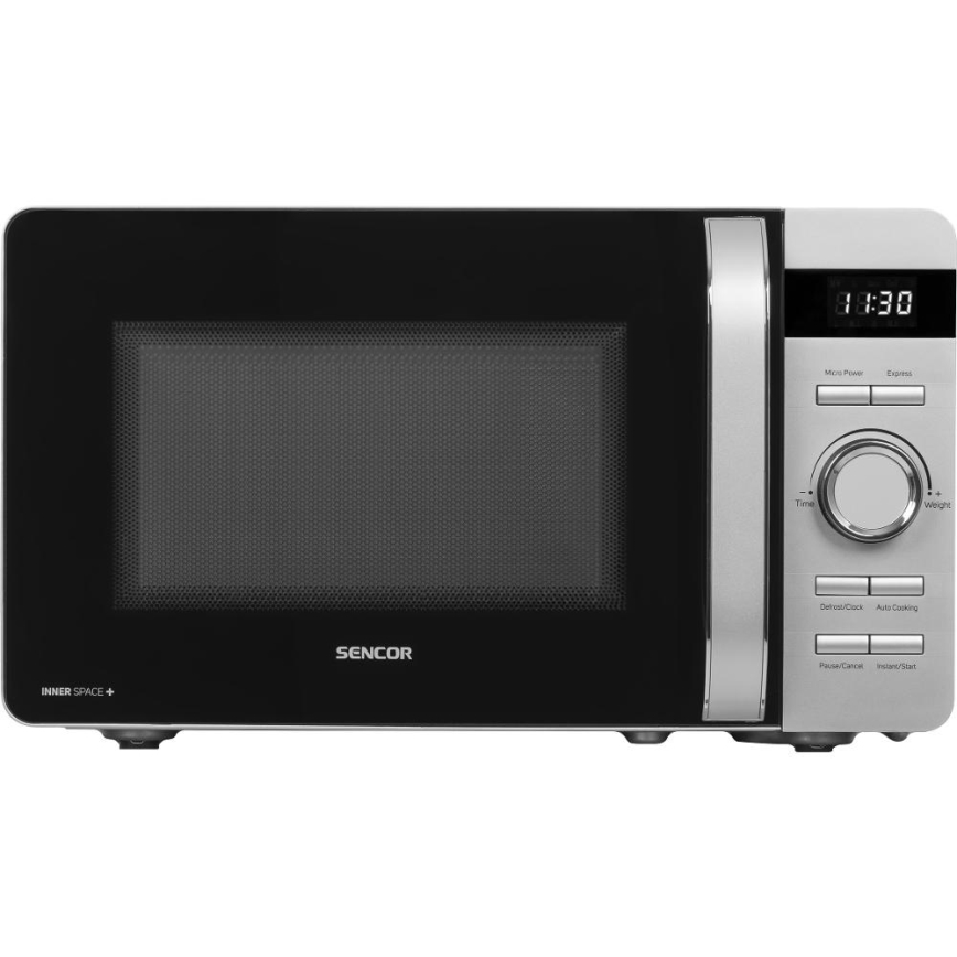 Sencor - Forno a microonde 800 W / 230 V, 17 L, argento