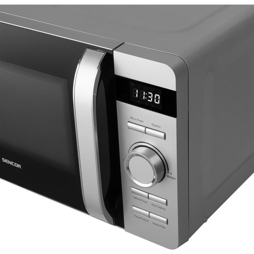 Sencor - Forno a microonde 800 W / 230 V, 17 L, argento