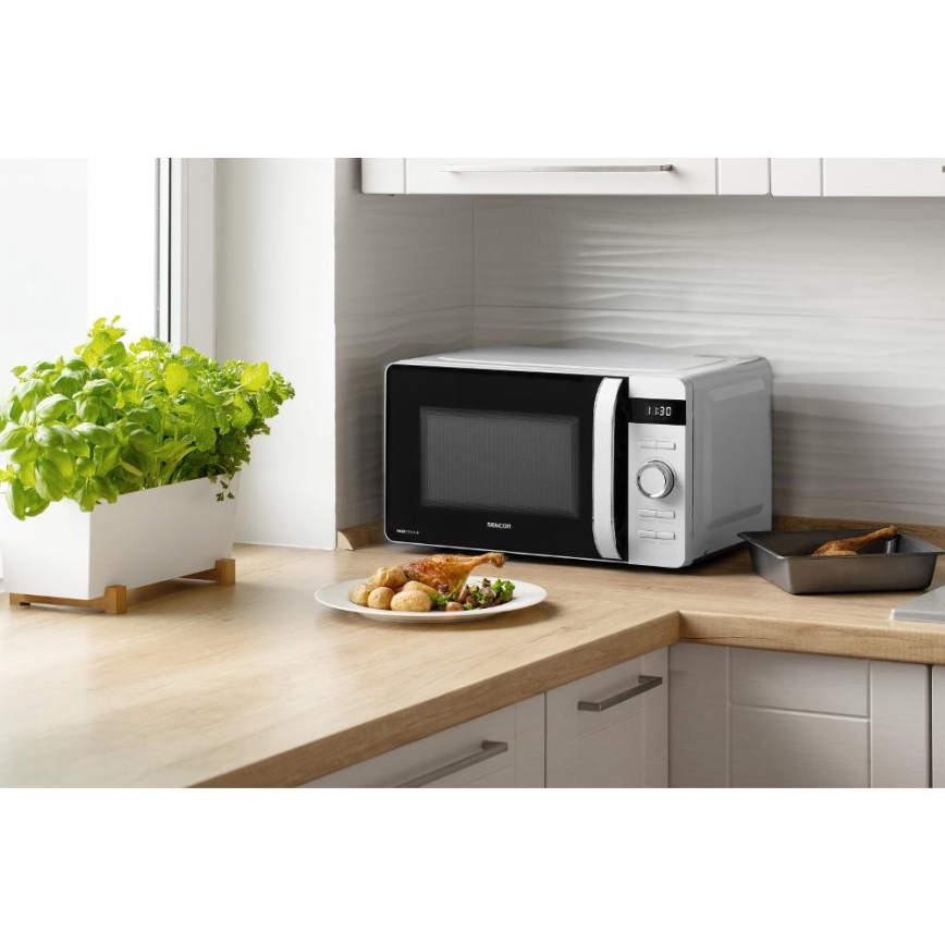 Sencor - Forno a microonde 800W/230V 17 l bianco