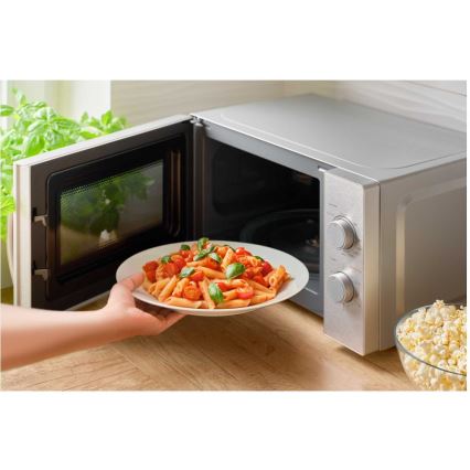 Sencor - Forno a microonde con funzione grill 700W/1000W/230V 20 l cromo opaco