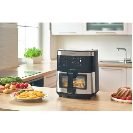 Sencor - Friggitrice a d'aria 9 l 1700W/230V nero/cromo opaco