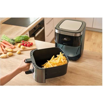 Sencor - Friggitrice a d'aria 9 l 1700W/230V nero/cromo opaco