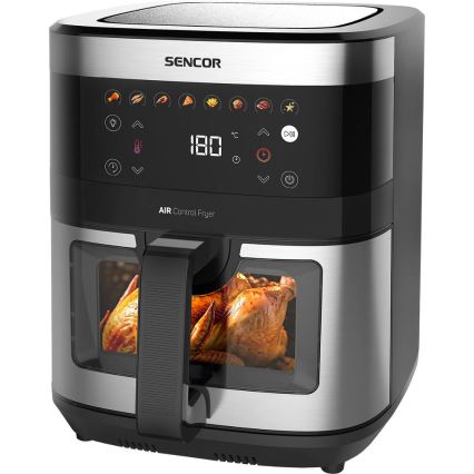 Sencor - Friggitrice a d'aria 9 l 1700W/230V nero/cromo opaco
