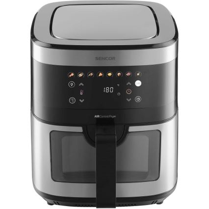 Sencor - Friggitrice a d'aria 9 l 1700W/230V nero/cromo opaco