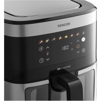 Sencor - Friggitrice a d'aria 9 l 1700W/230V nero/cromo opaco