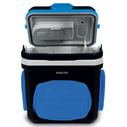 Sencor - Frigorifero portatile per auto 24 l 60W/12V/230V nero/blu
