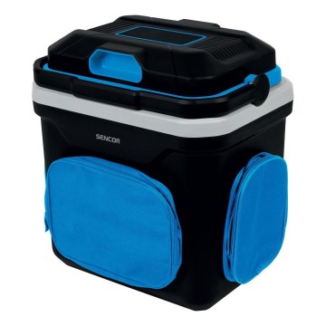 Sencor - Frigorifero portatile per auto 24 l 60W/12V/230V nero/blu