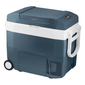 Sencor - Frigorifero portatile per auto a compressore 55 l 70W/12V/230V blu/bianco