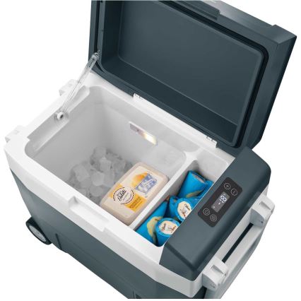Sencor - Frigorifero portatile per auto a compressore 55 l 70W/12V/230V blu/bianco