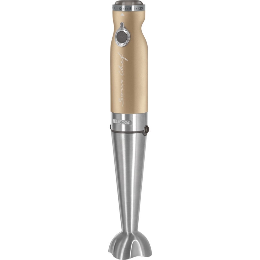 Sencor - Frullatore a immersione 4in1 1200W/230V acciaio inox/oro