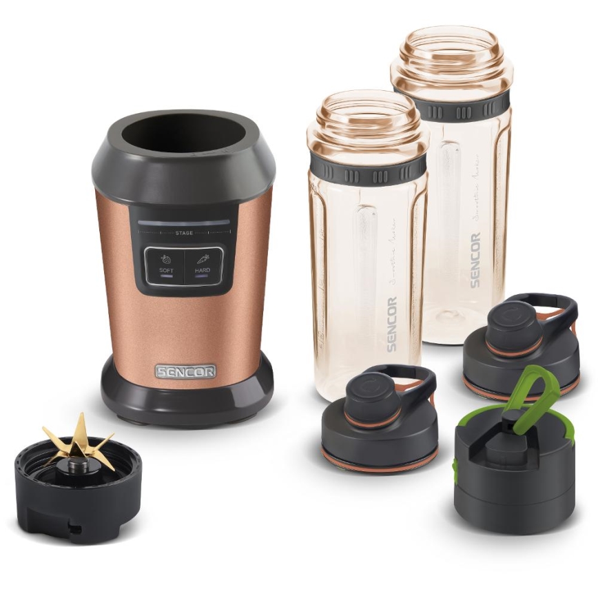 Sencor - Frullatore per smoothie con accessori 800W/230V ramato