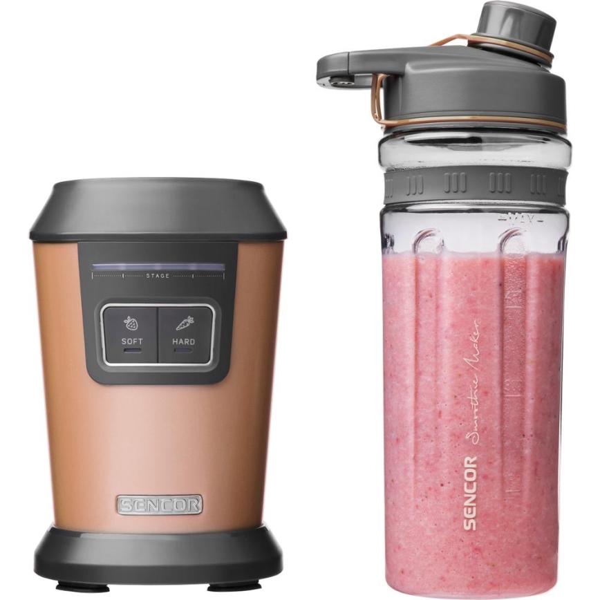 Sencor - Frullatore per smoothie con accessori 800W/230V ramato