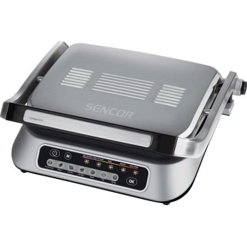 Sencor - Griglia a contatto 2100W/230V cromo opaco
