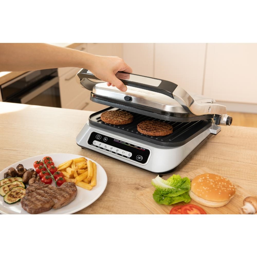 Sencor - Griglia a contatto 2100W/230V cromo opaco