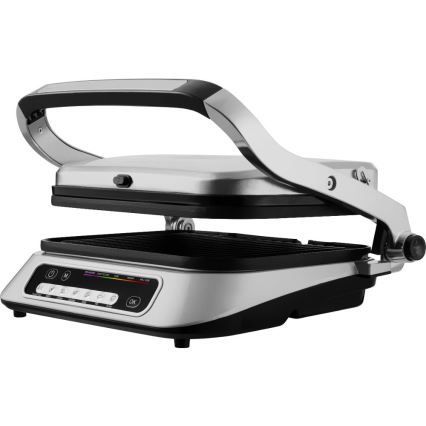Sencor - Griglia a contatto 2100W/230V cromo opaco