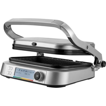 Sencor - Griglia a contatto 2100W/230V cromo opaco