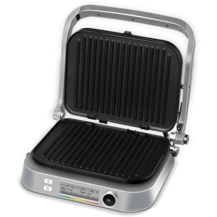 Sencor - Griglia a contatto 2100W/230V cromo opaco